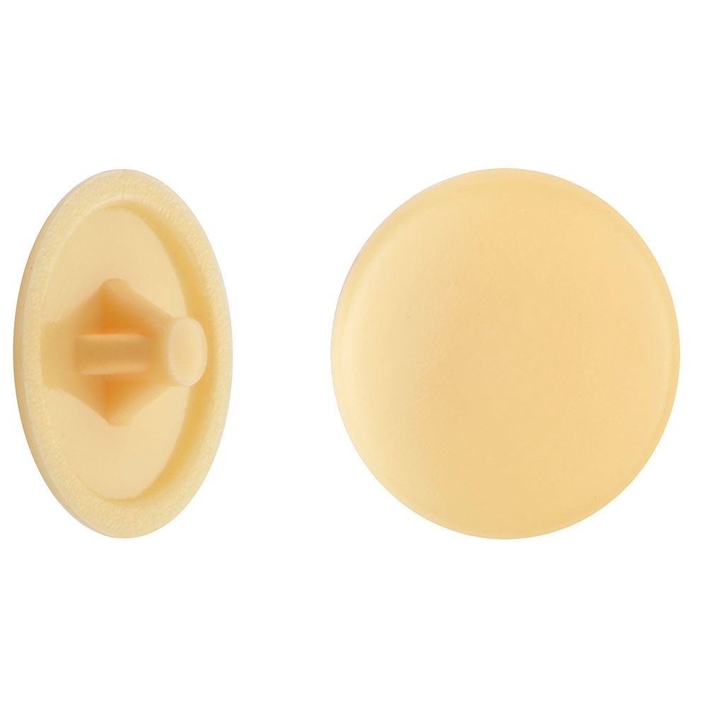 Tapones de Plástico para Tornillos 3,5-5 mm Pozidrip. Diam. 12mm. Color Crema (50u.)