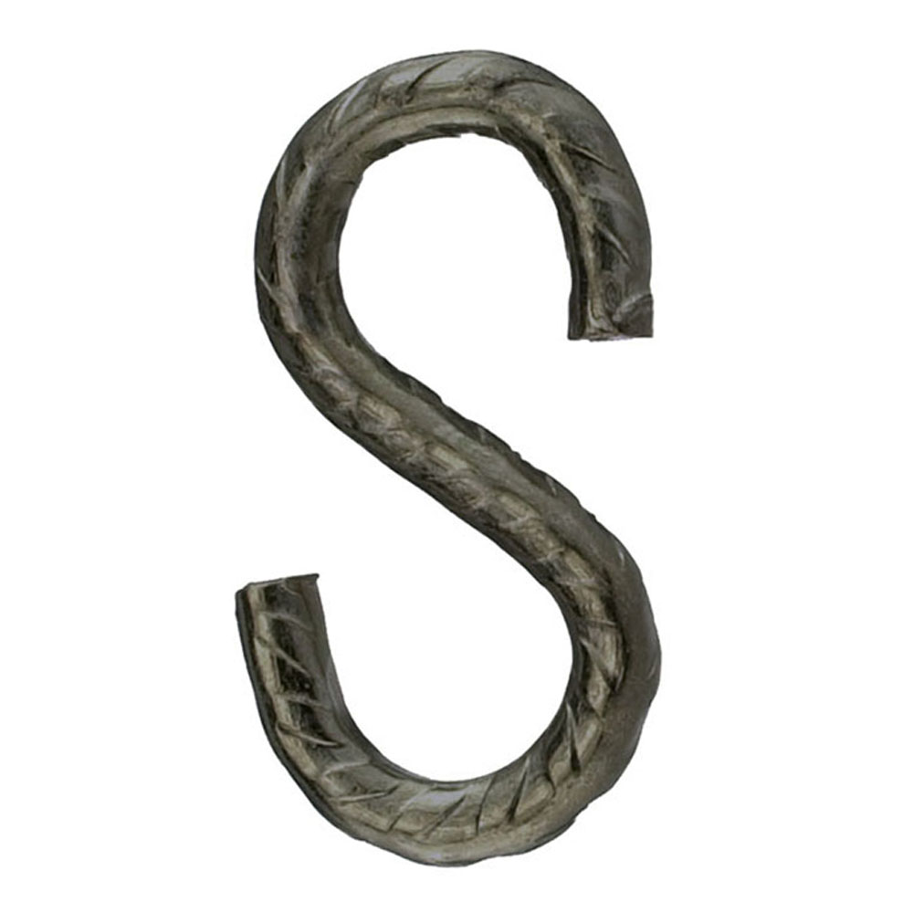 Gancho S Rústico 3,8x35mm. Galvanizado Negro (4u.)