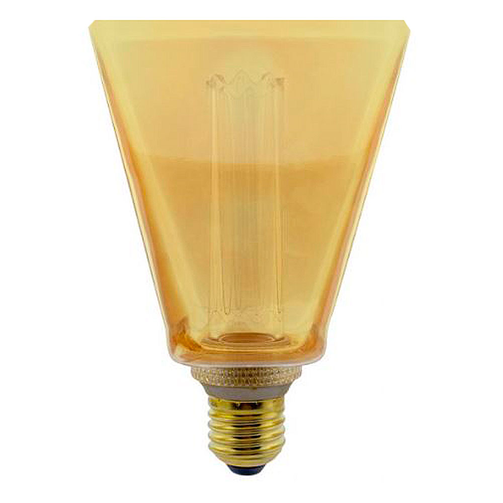 Lámpara Led Vintage Diamante Ámbar 4w E27