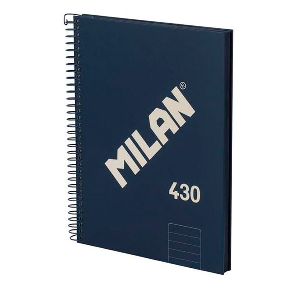 Libreta A5 Azul 80f. Espiral Líneas 430