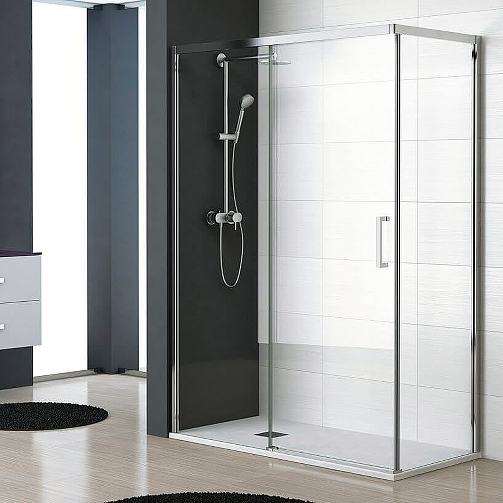 Mampara Ducha Entrada Frontal Liso Lyon Amortiguado 96-98,5