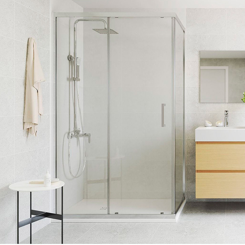 Mampara Ducha Entrada Frontal Liso Niza2 96-98,5