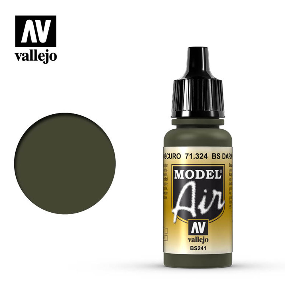 Pintura Acrílica Mate Model Air Bs Verde Oscuro 17 ml