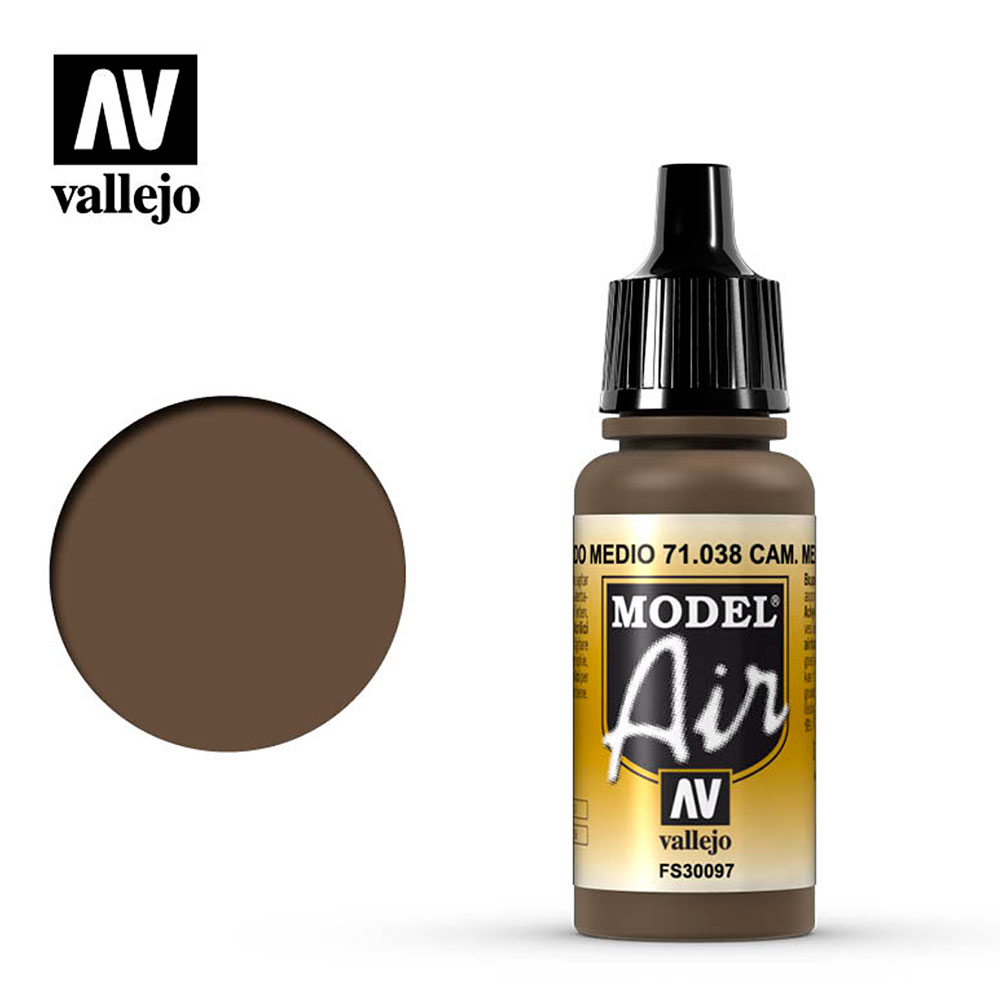 Pintura Acrílica Mate Model Air Camuflaje Pardo Medio 17 ml