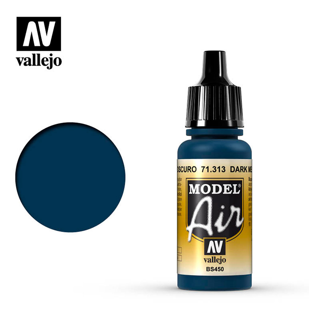 Pintura Acrílica Mate Model Air Azul Mediterraneo Oscuro 17 ml