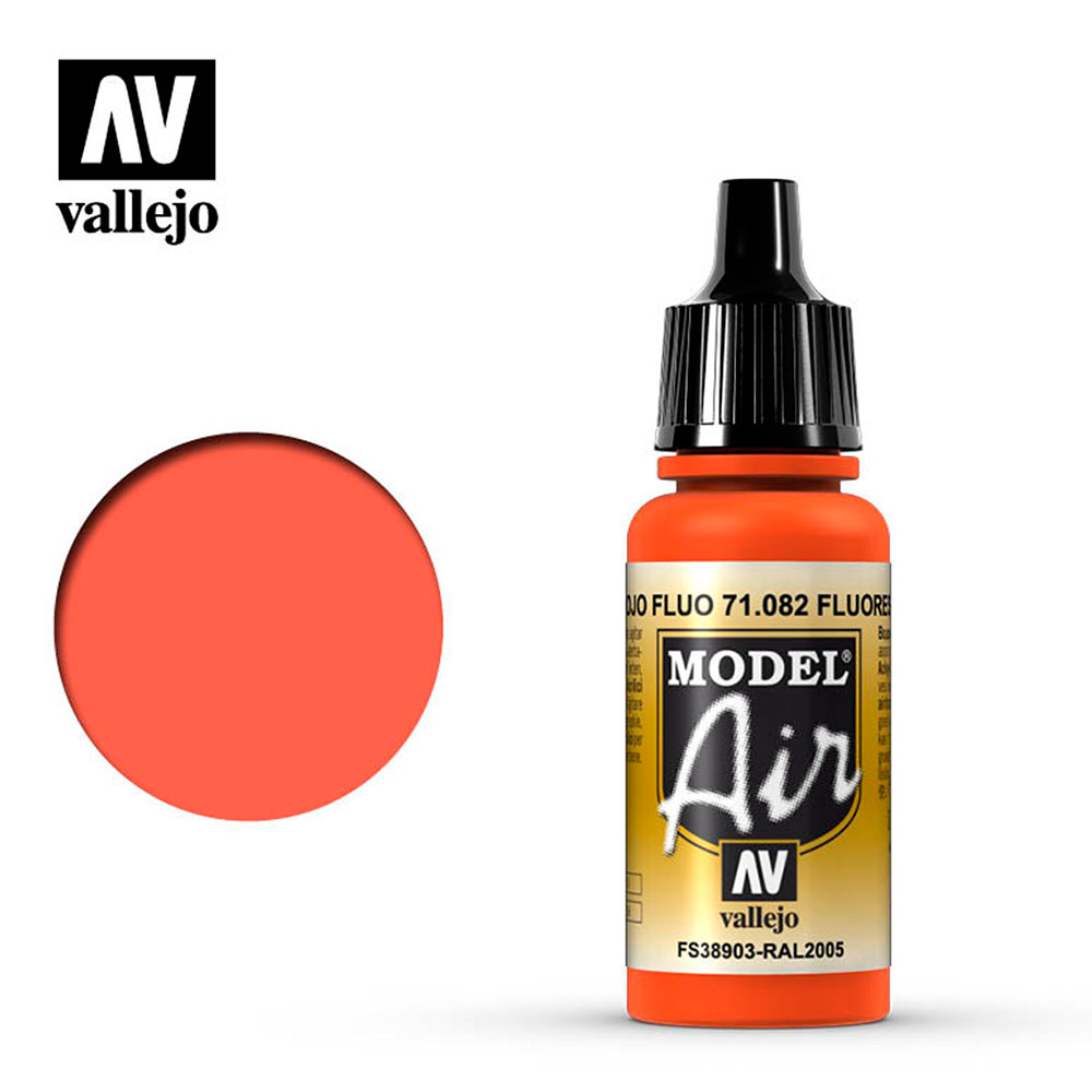 Pintura Acrílica Mate Model Air Rojo Fluo 17 ml