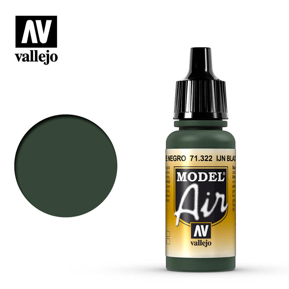 Pintura Acrílica Mate Model Air Ijn Verde Negro 17 ml
