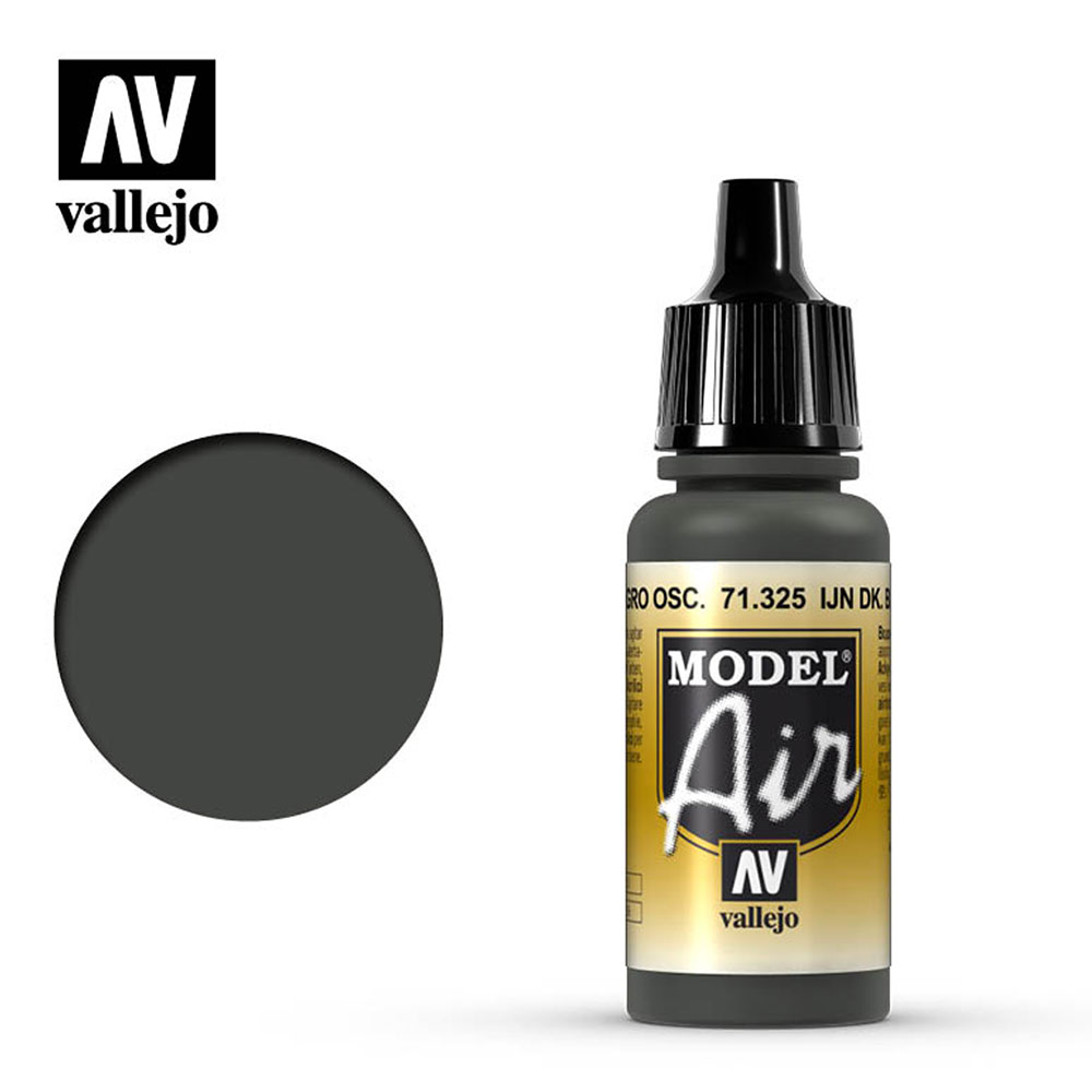 Pintura Acrílica Mate Model Air Ijn Verde Negro Oscuro 17 ml