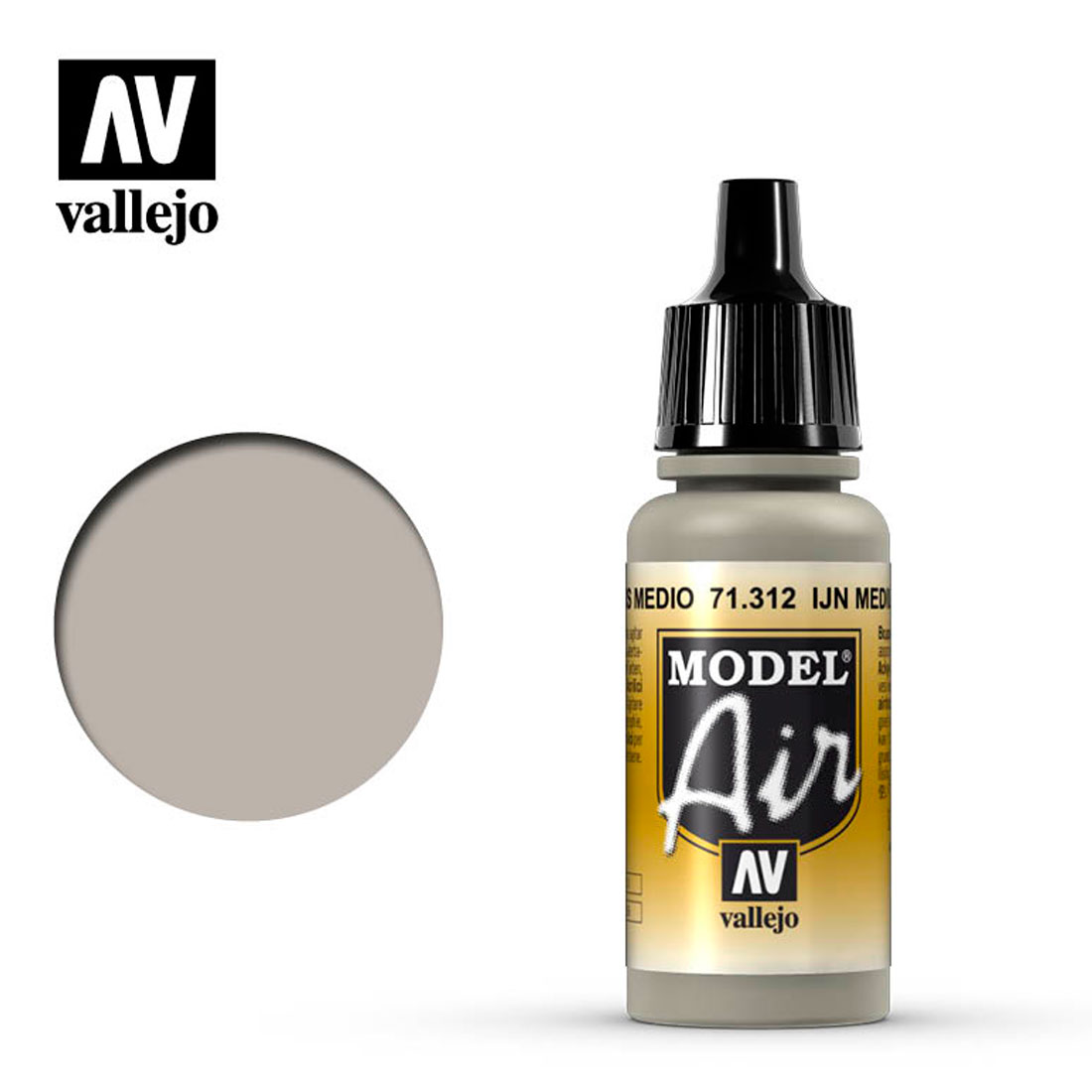 Pintura Acrílica Mate Model Air Ijn Gris Medio 17 ml