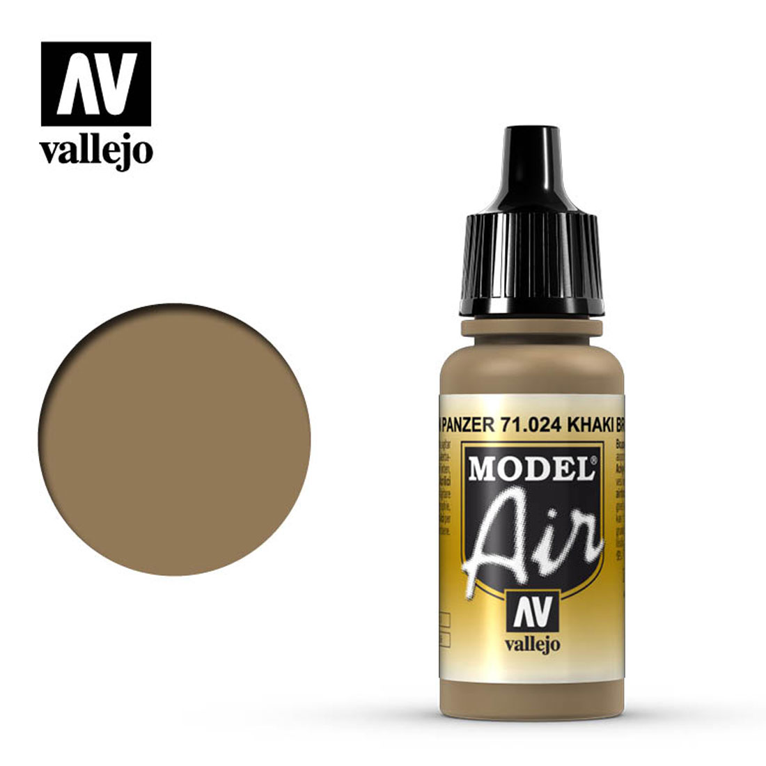 Pintura Acrílica Mate Model Air Marrón Caqui Panzer 17 ml