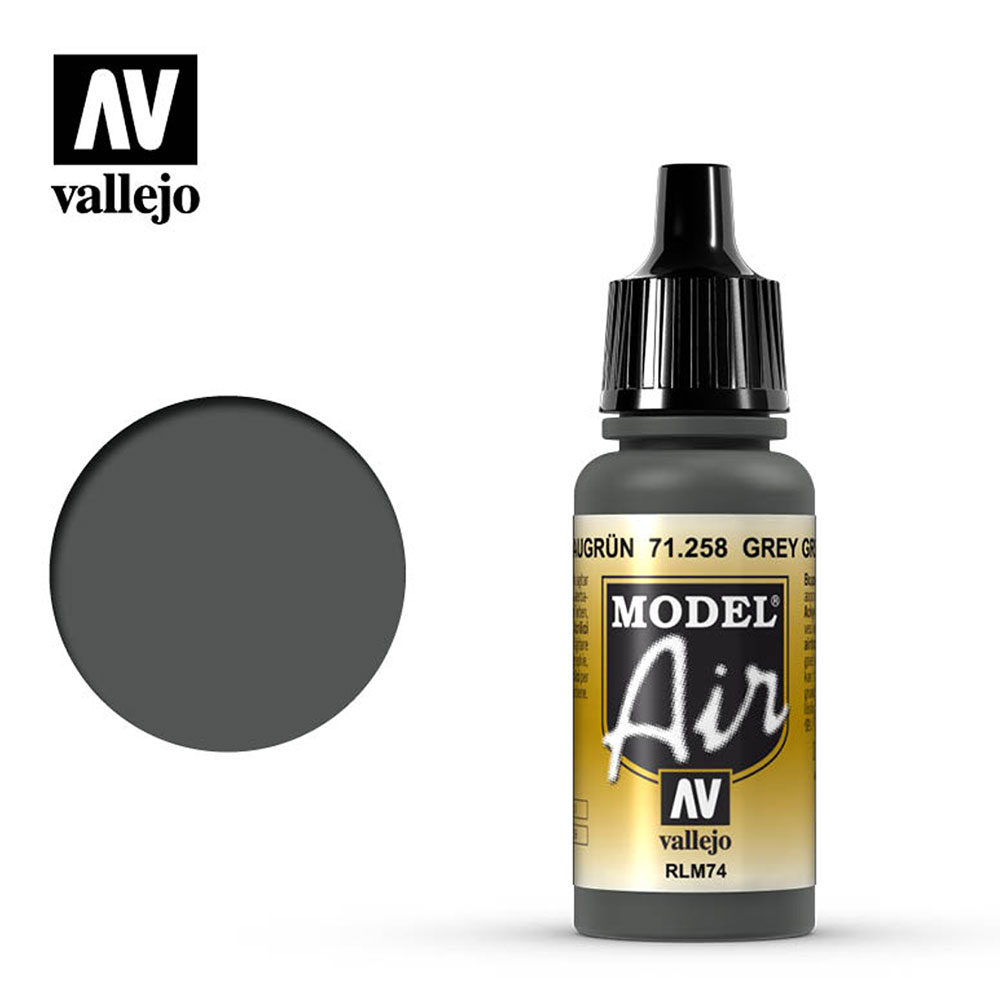 Pintura Acrílica Mate Model Air Rlm74 Graugrün - Gris Verdoso 17 ml