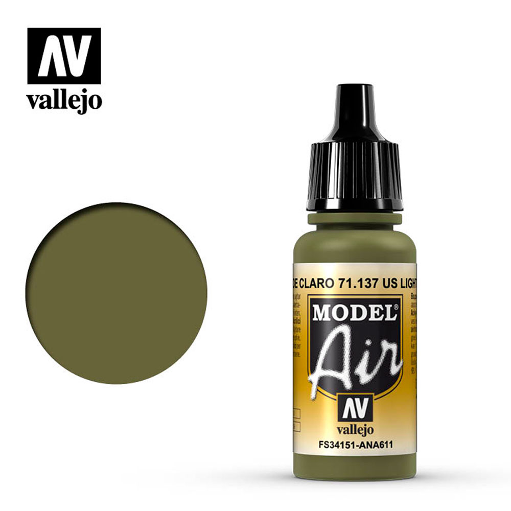 Pintura Acrílica Mate Model Air US Verde Claro 17 ml