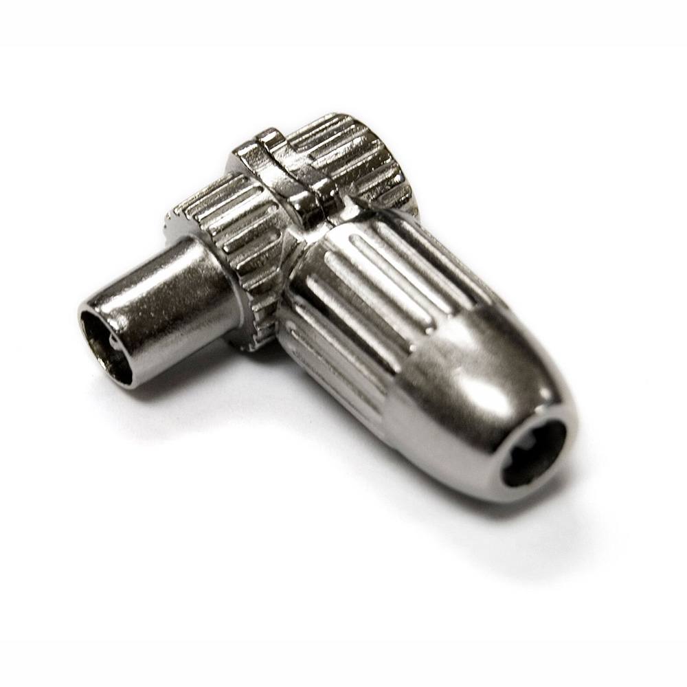 Conector Acodado Macho De Antena  Metalico Blindado