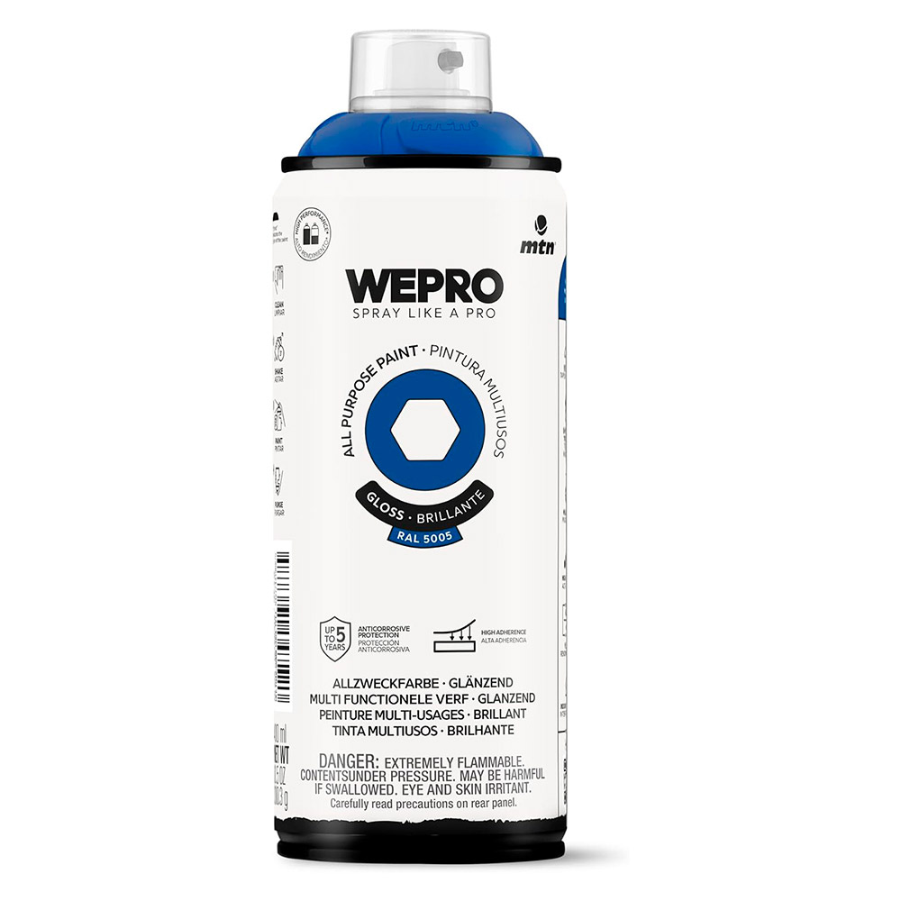 Pintura Mtn Wepro Solvent Azul Magia 400 ml
