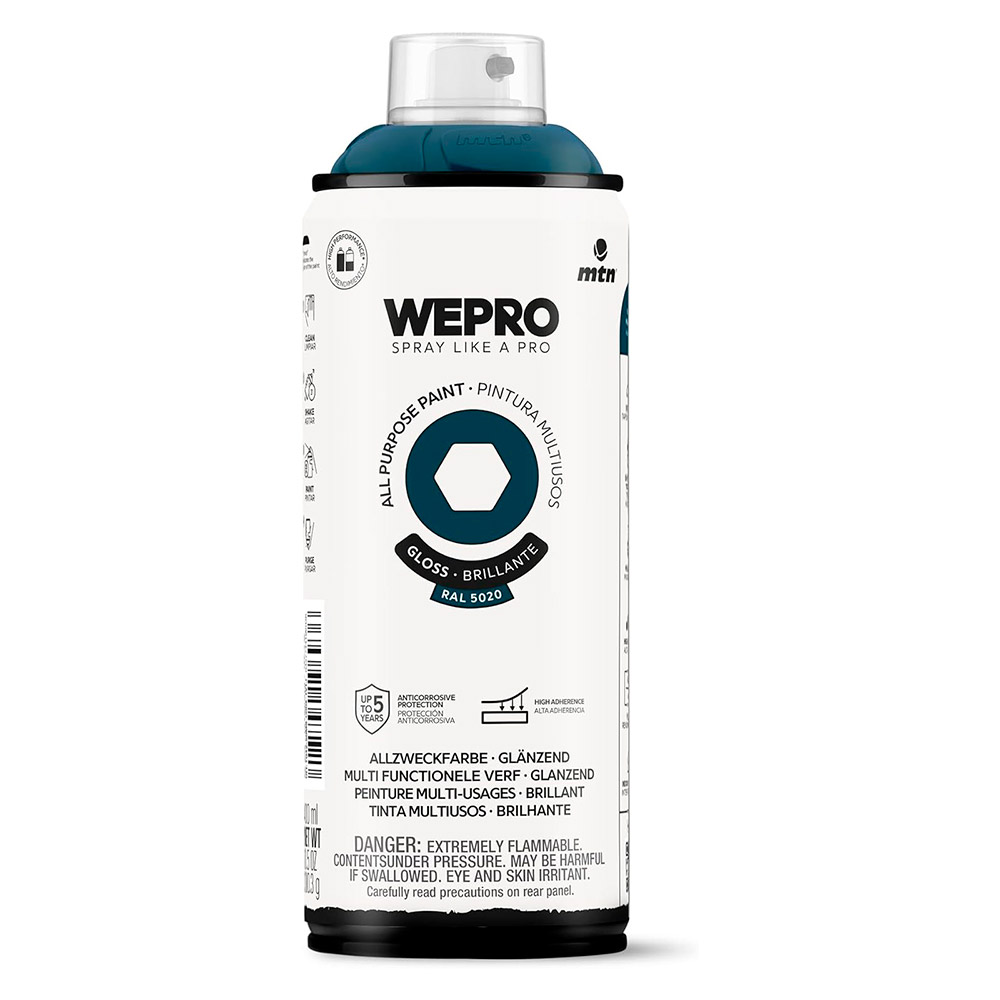 Pintura Mtn Wepro Solvent Azul Moana 400 ml