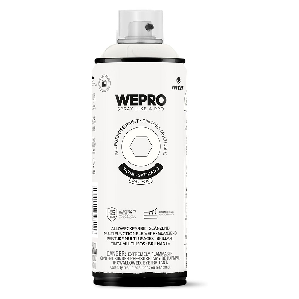 Pintura Mtn Wepro Solvent Blanco Estelar Satinado 400 ml