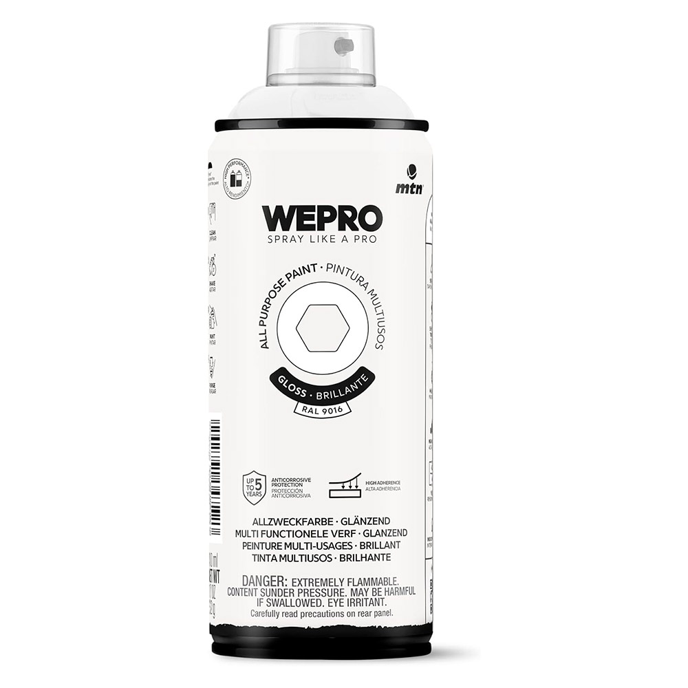 Pintura Mtn Wepro Solvent Blanco Iglú Brillante 400 ml