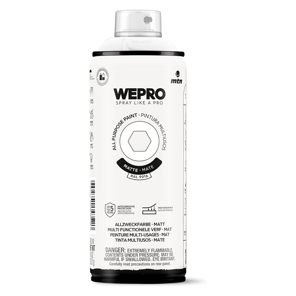 Pintura Mtn Wepro Solvent Blanco Iglú Mate 400 ml
