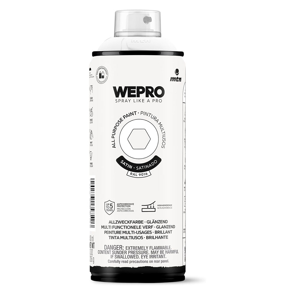 Pintura Mtn Wepro Solvent Blanco Iglú Satinado 400 ml