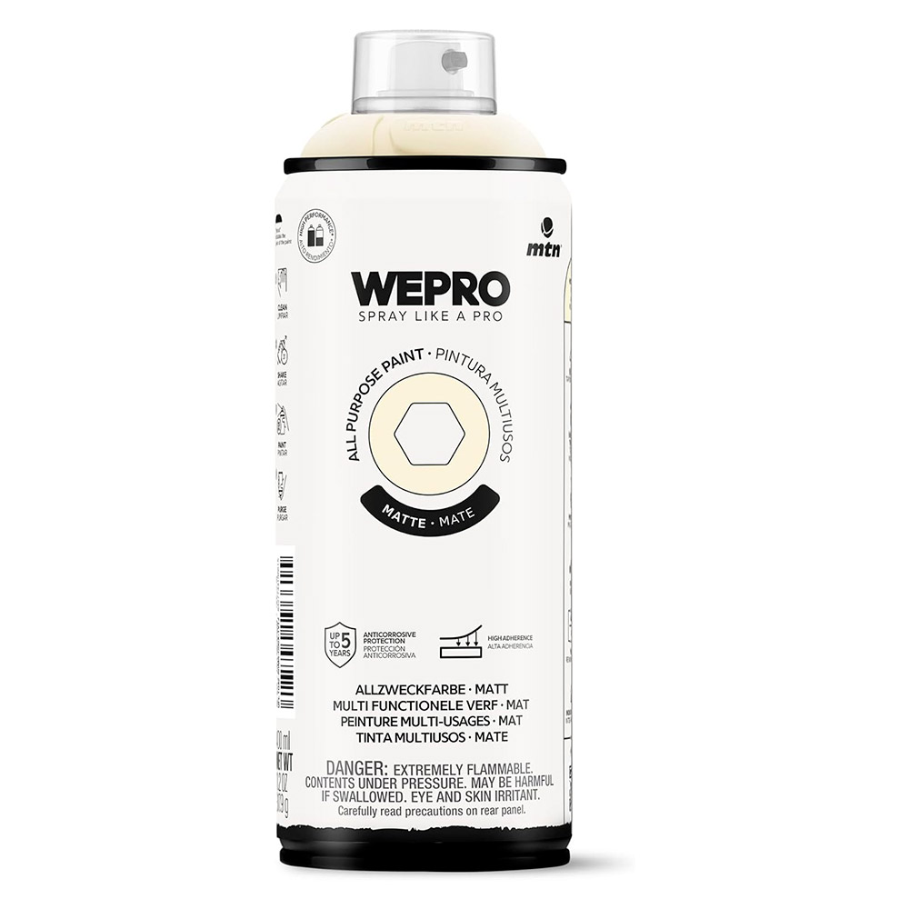 Pintura Mtn Wepro Solvent Blanco Mozzarella 400 ml