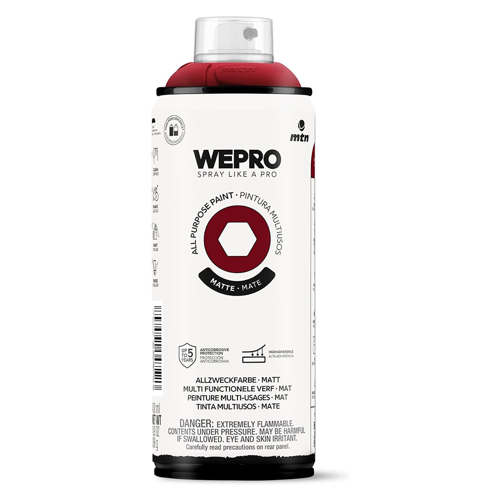 Pintura Mtn Wepro Solvent Burdeos 400 ml