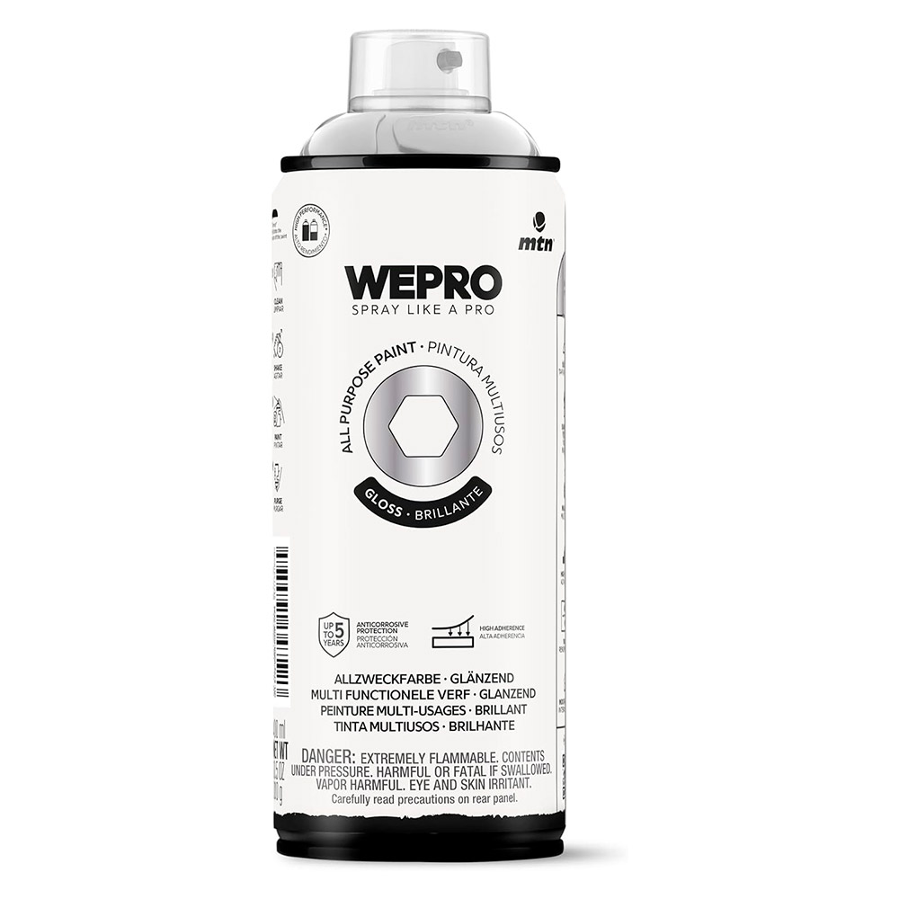 Pintura Mtn Wepro Solvent Plata Brillante 400 ml