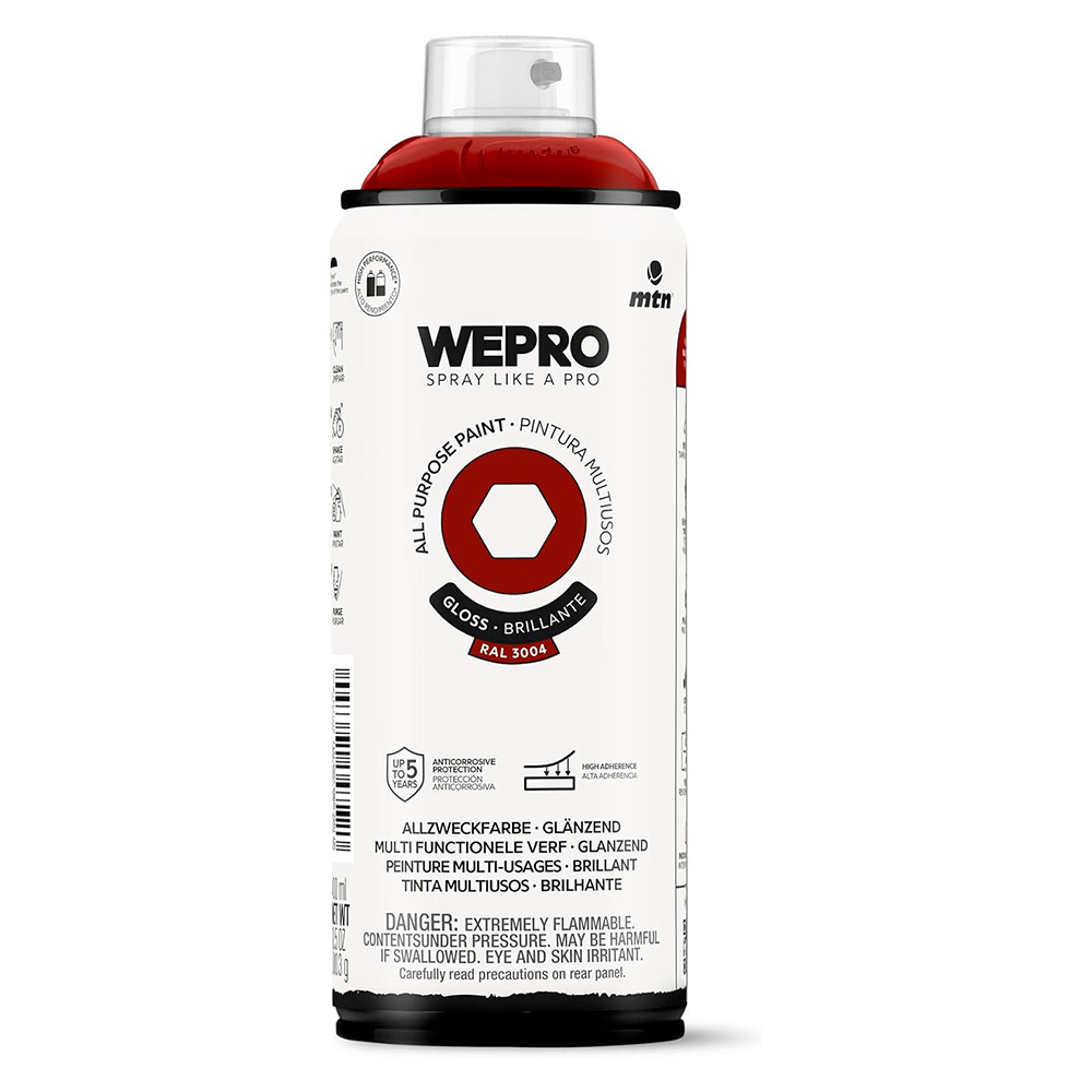 Pintura Mtn Wepro Solvent Rojo Baco 400 ml