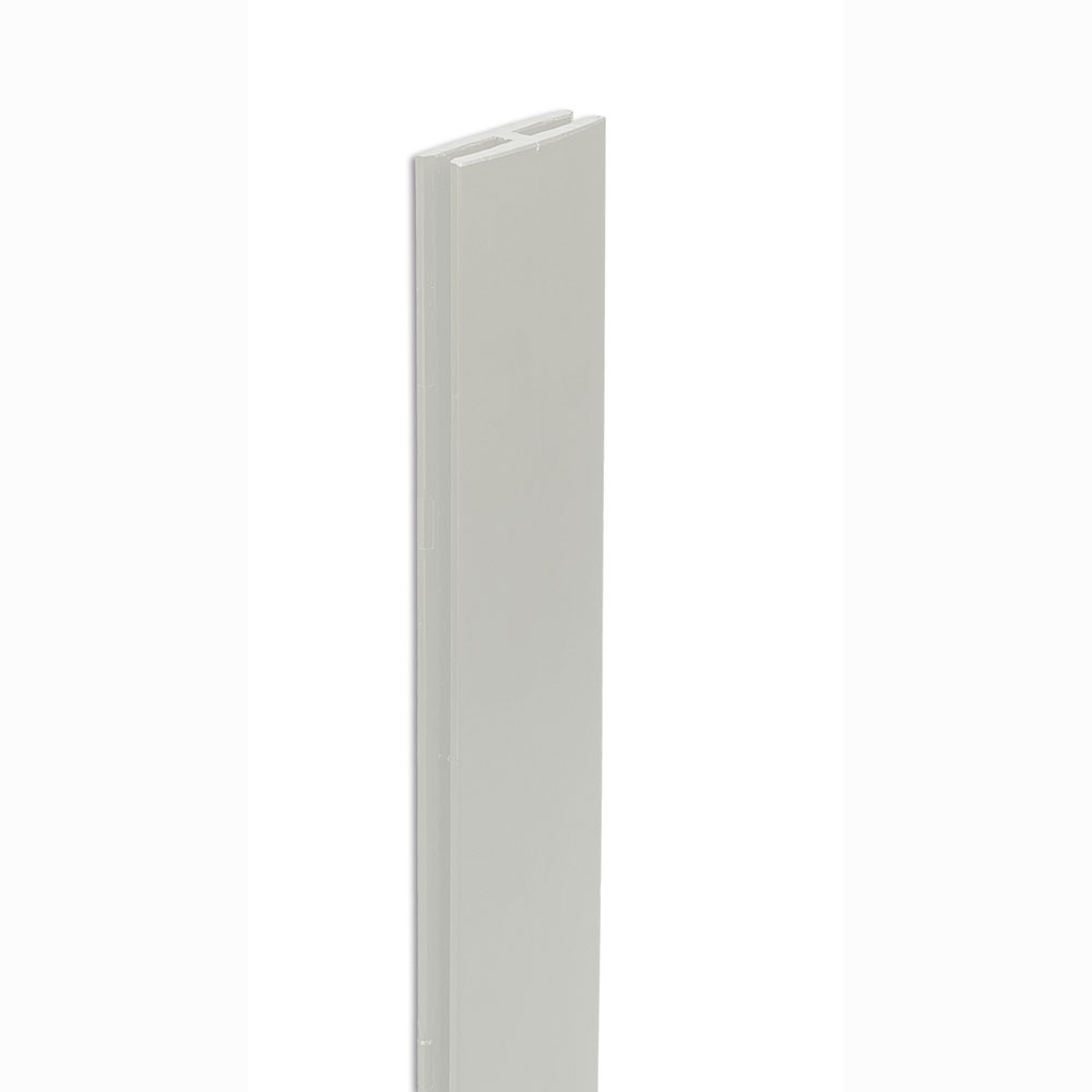Perfil Liso Aluminio Lacado Blanco 1 metro