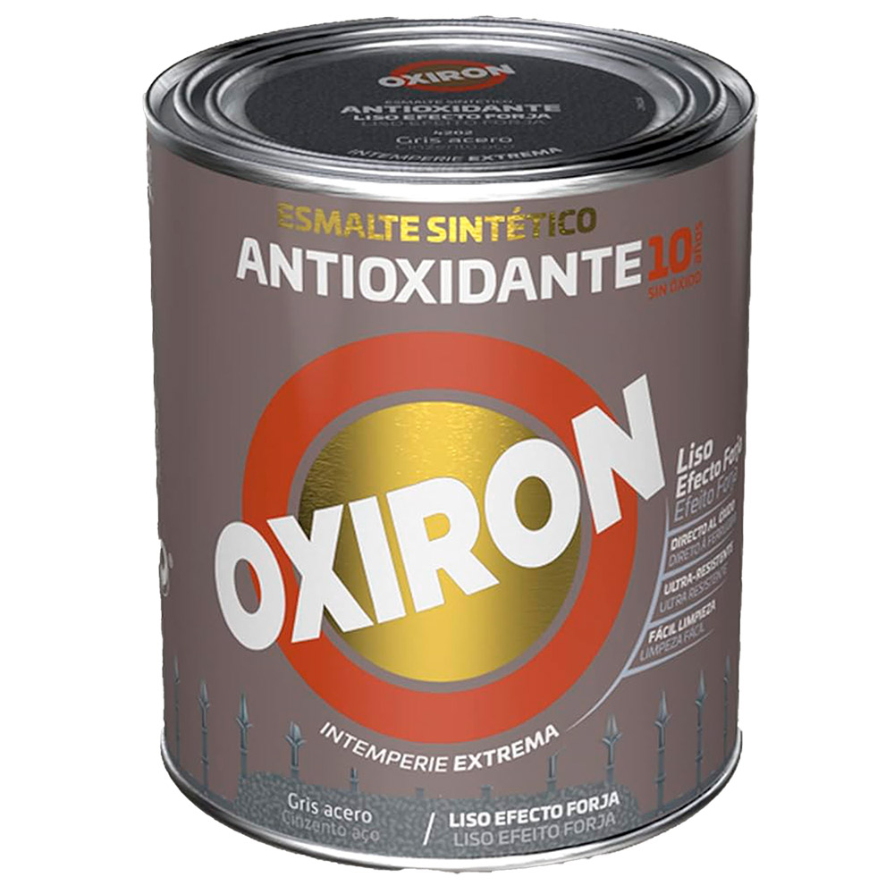 Oxiron Esmalte Liso Forja  Gris Acero 4 l