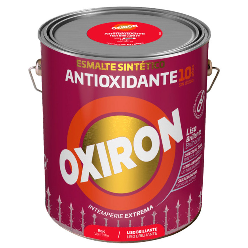 Oxiron Esmalte Liso Brillante Rojo 4 l