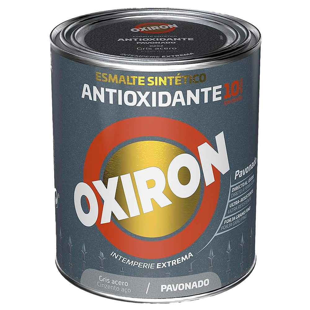 Oxiron Esmalte Pavonado Gris Acero 4 l