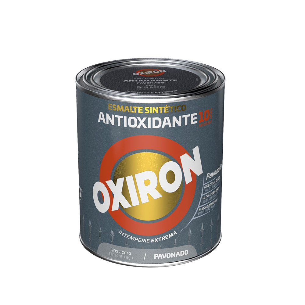Oxiron Esmalte Antioxidante Pavonado Gris Acero 0,75l