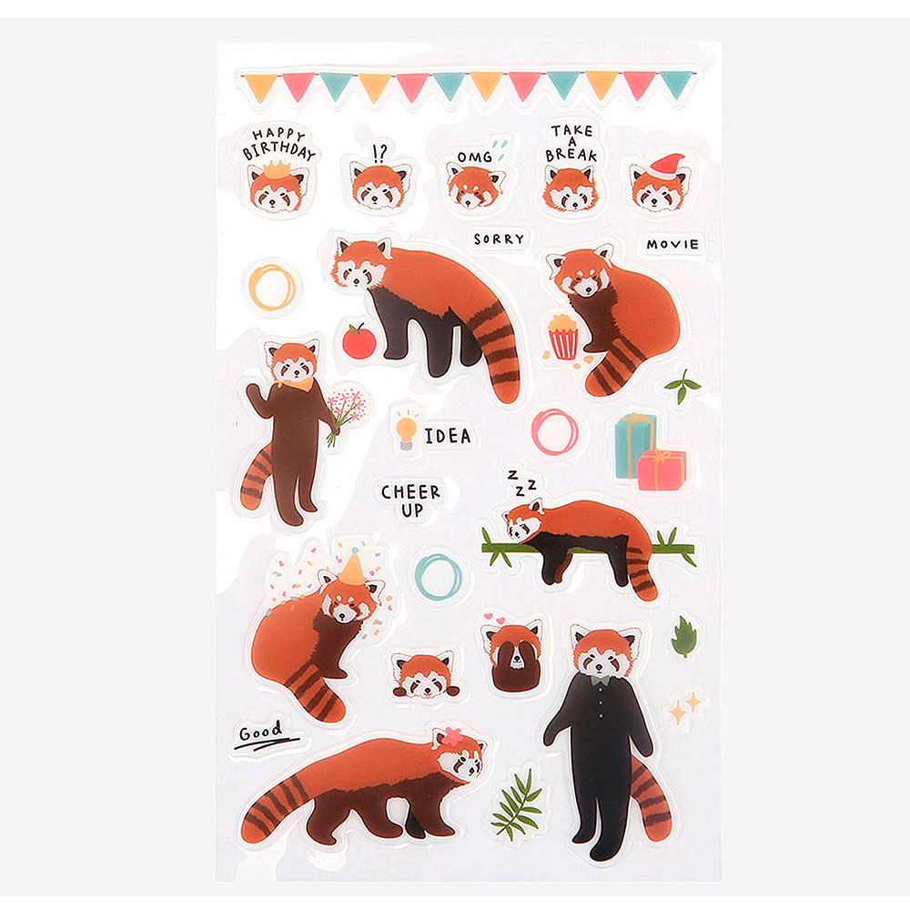 Pegatinas Pvc Daily Sticker 9x18,5cm. Lesser Panda