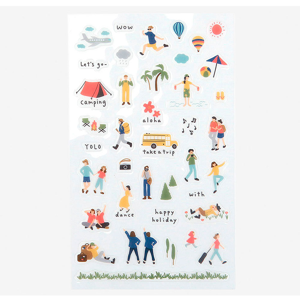 Pegatinas Pvc Daily Sticker 9x18,5cm. Travel