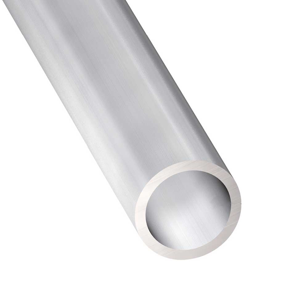 Perfil Tubo redondo aluminio plata