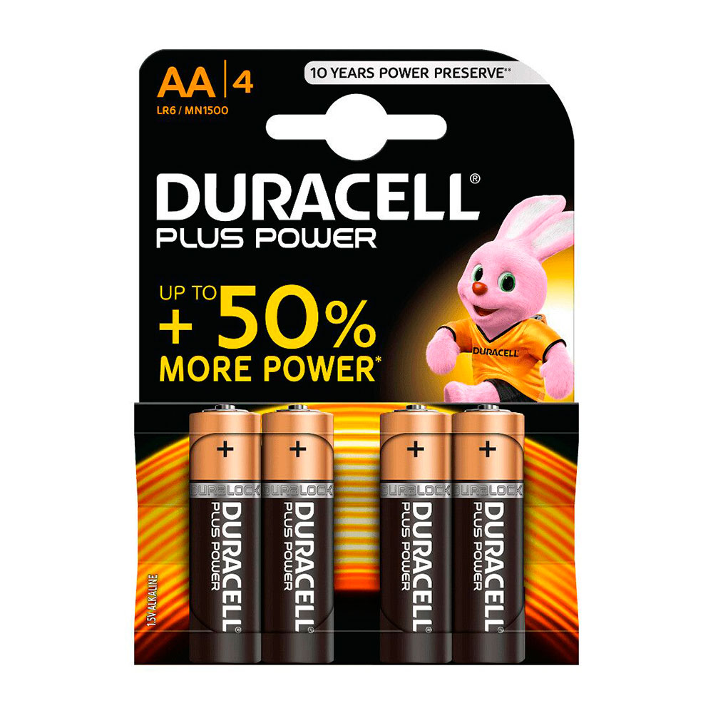 Pilas Alcalinas Duracell 1,5v. AAA - LR-03, 4 uds.