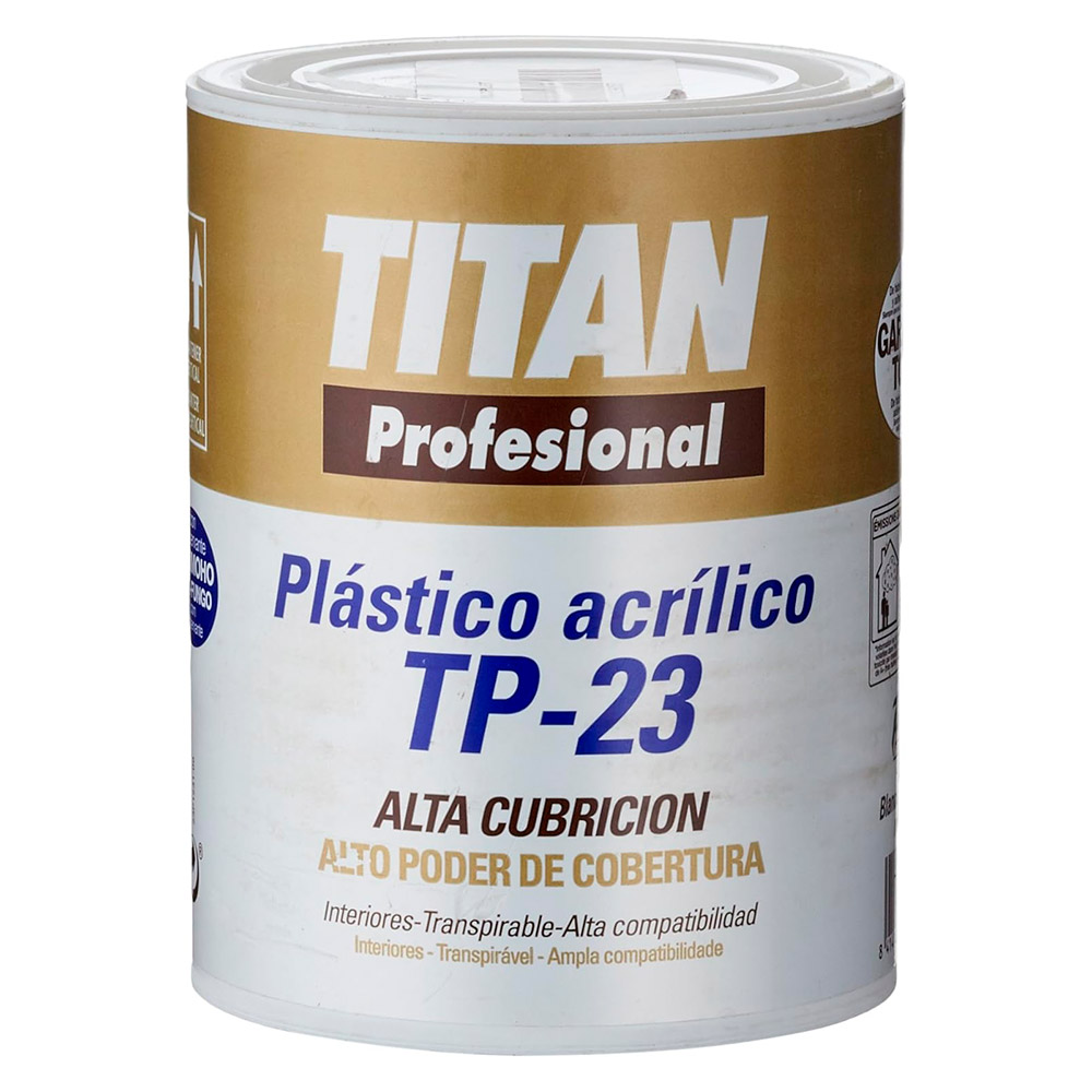 Pintura Paredes y Techos Acrílica T-3 Blanco Mate 1 l