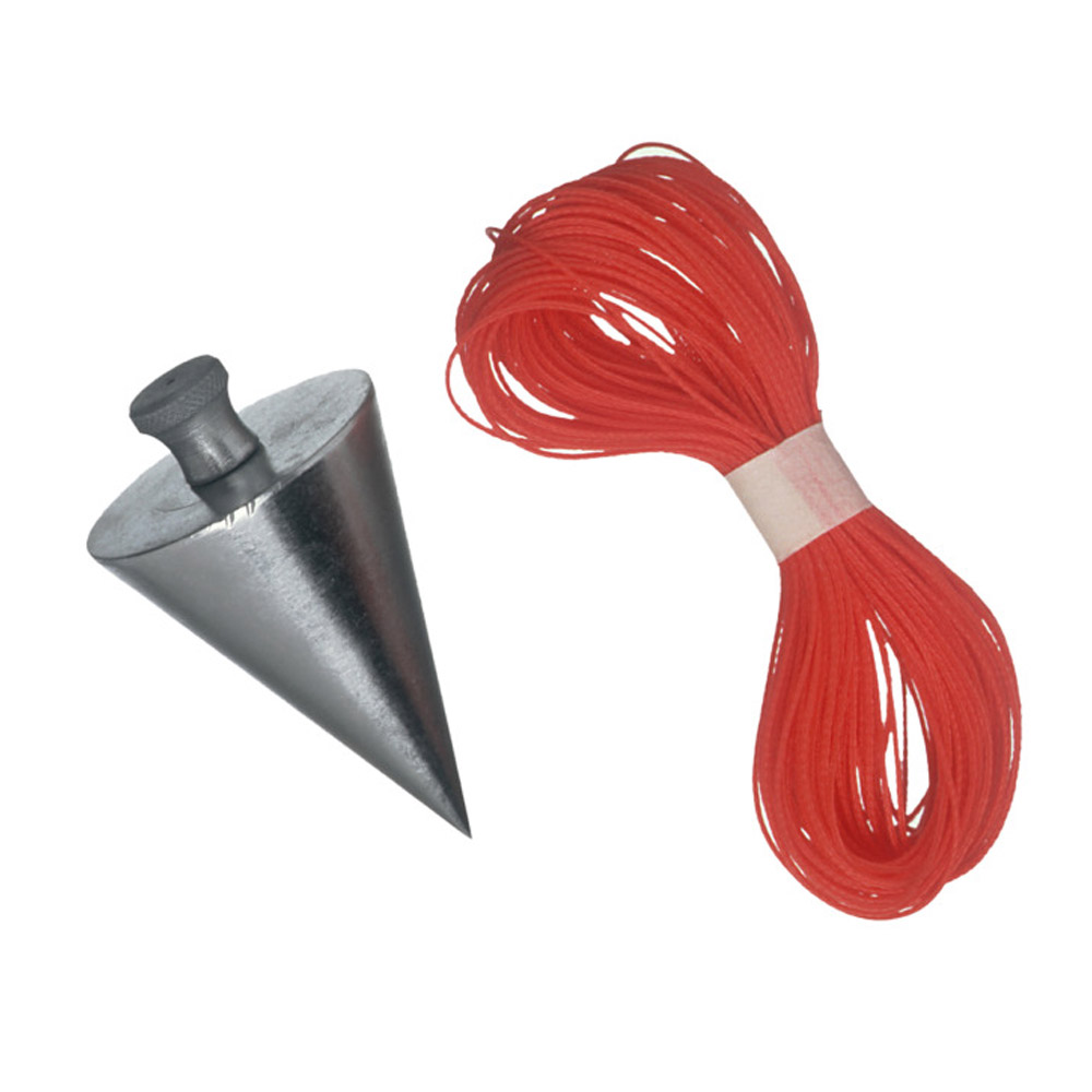 Plomada de Acero 250 g Inox Cordón 10 m