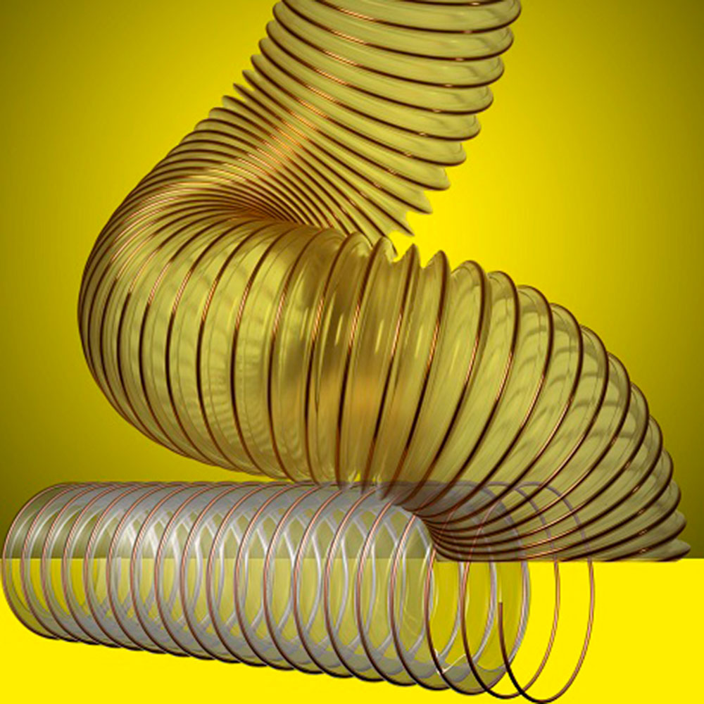 Tubo flexible aspiración 250 mm de diámetro de Poliuretano por