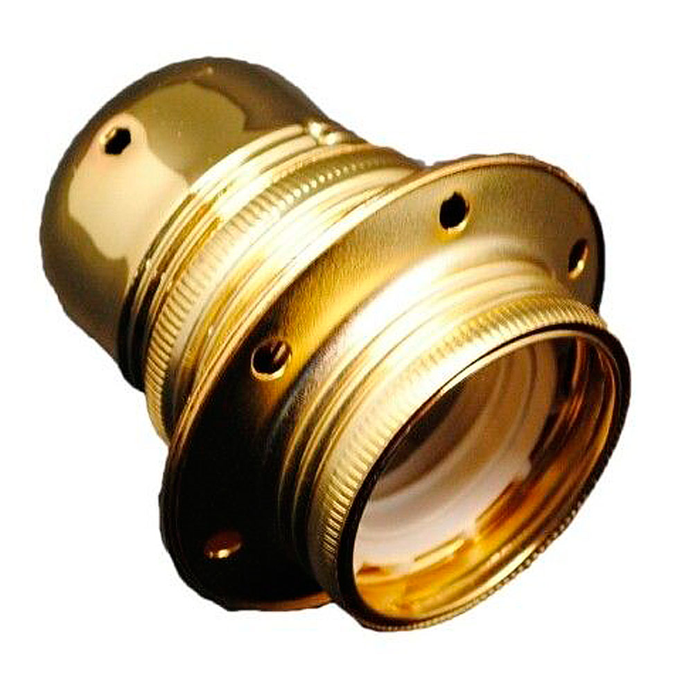 Portalámparas Decorativo E-27, Max 60w Oro