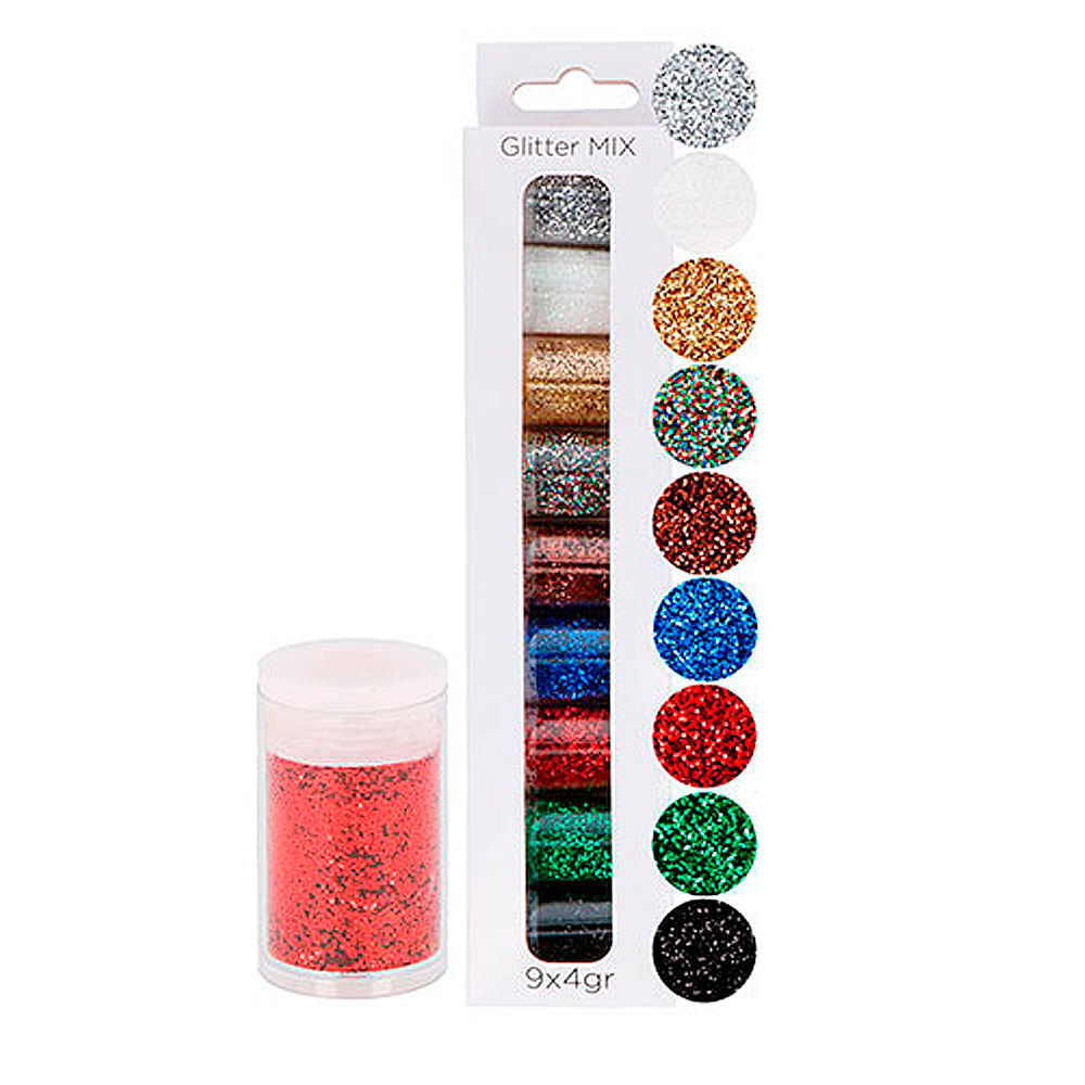 9 Mini 4gr. Purpurina Colores Surtidos