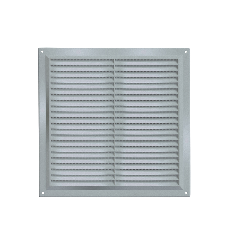 Rejilla Plastica C/Mosquitera Cromado Mate 17x17