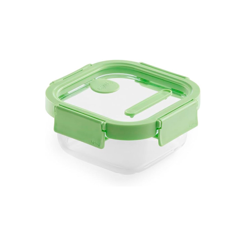 Recipiente Hermético 100% Vidrio Cuadrado 520ml