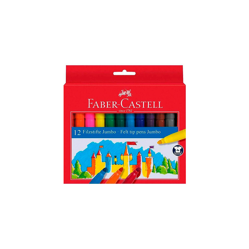 Rotulador con Punta de Fibra Tamaño Jumbo 12u