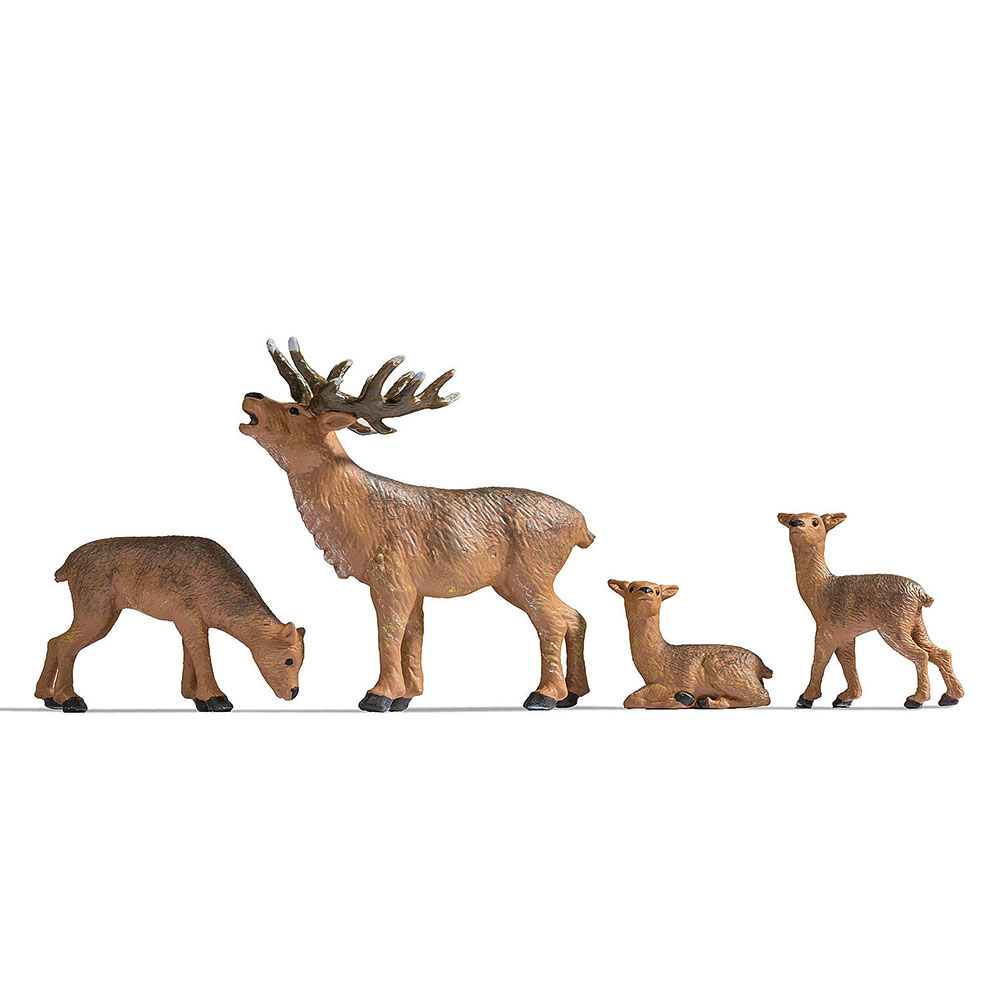 Figuras Navidad Ciervos Escala 0