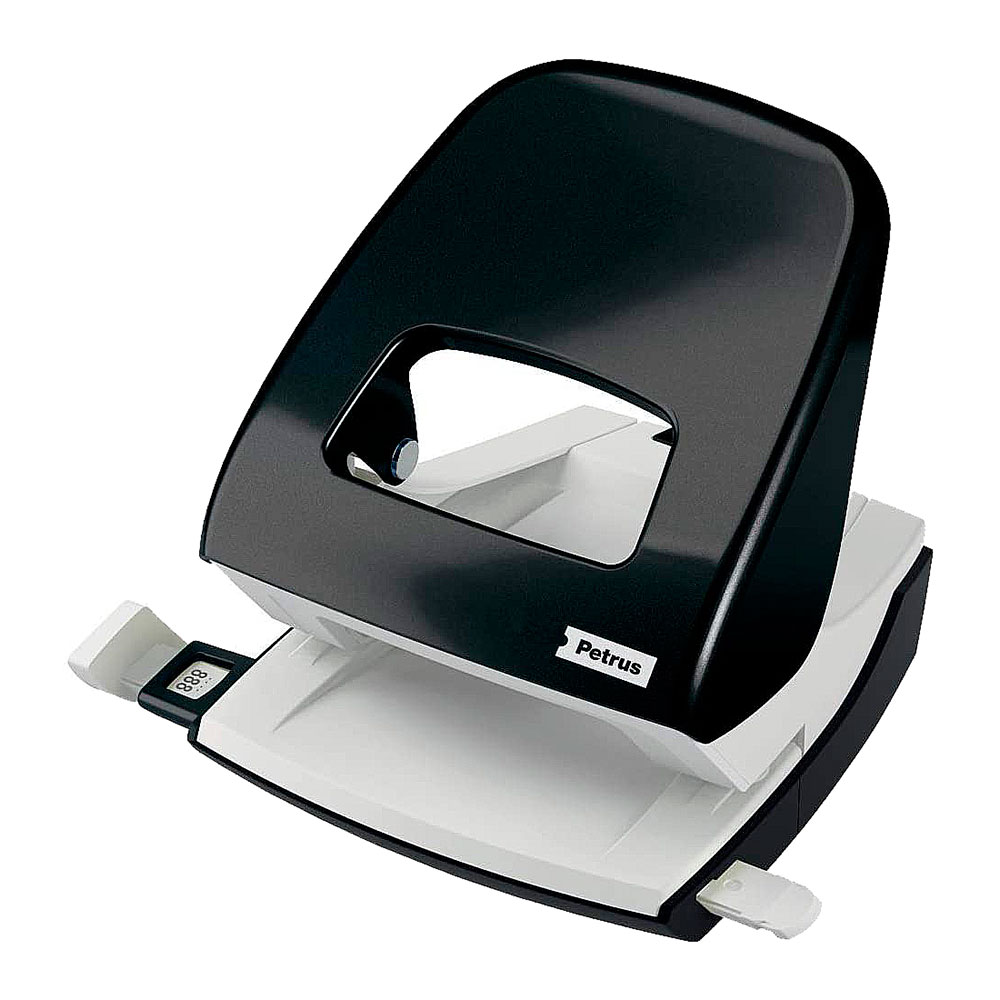 Sacabocados Negro/Gris Petrus 62 - 2 agujeros