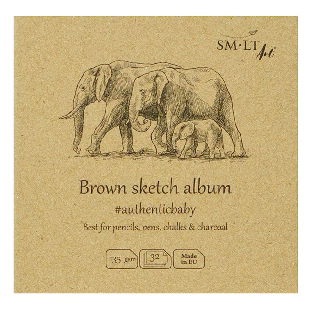 Bloc Sm Lt 9x9 Sketch Álbum Kraft Habana 135 g