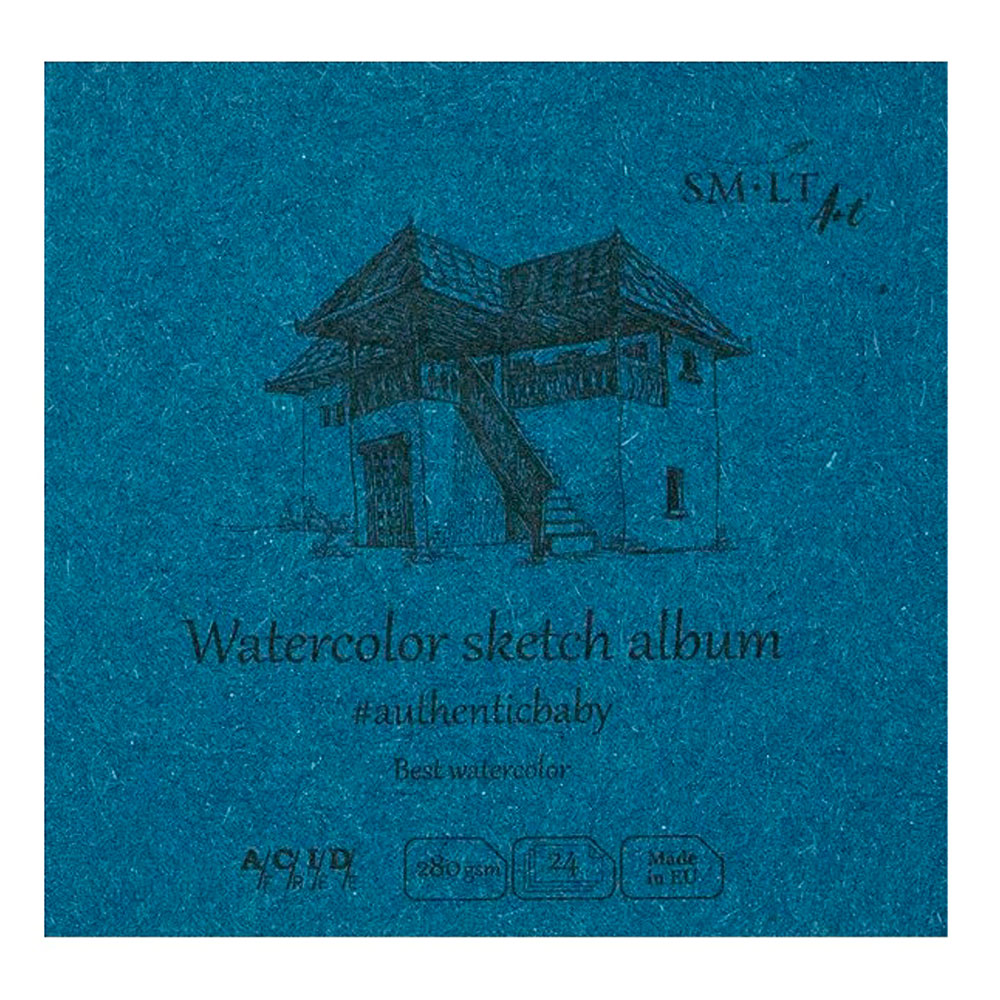 Bloc Sm Lt 9x9 Sketch Acuarela 280 g Sin Ácido