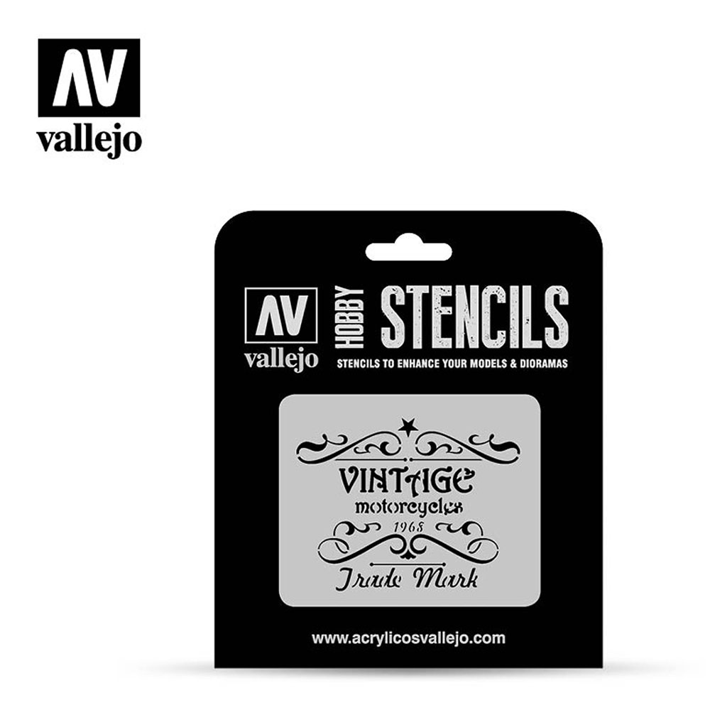 Rótulo de Motocicleta Vintage