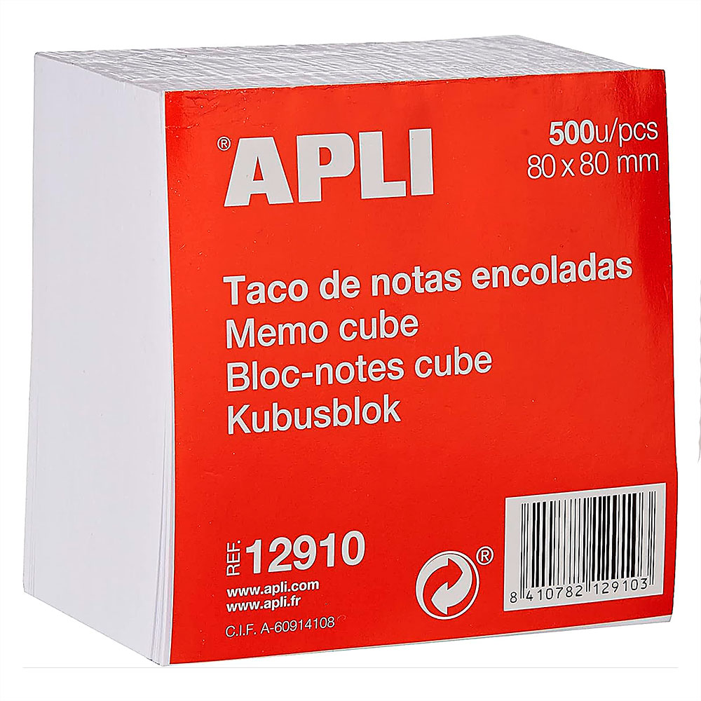 Taco Notas Blanco 70g/m2 80x80 mm (500 uds.)